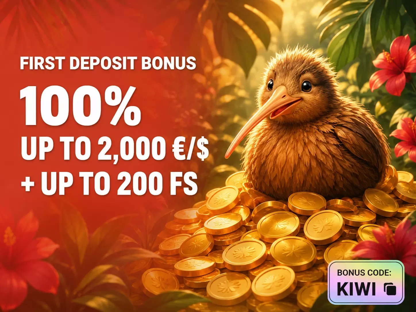 First deposit bonus